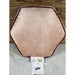 Threshold x Studio McGee Velvet Coral hexagon Shaped Throw Pillow 16x3in